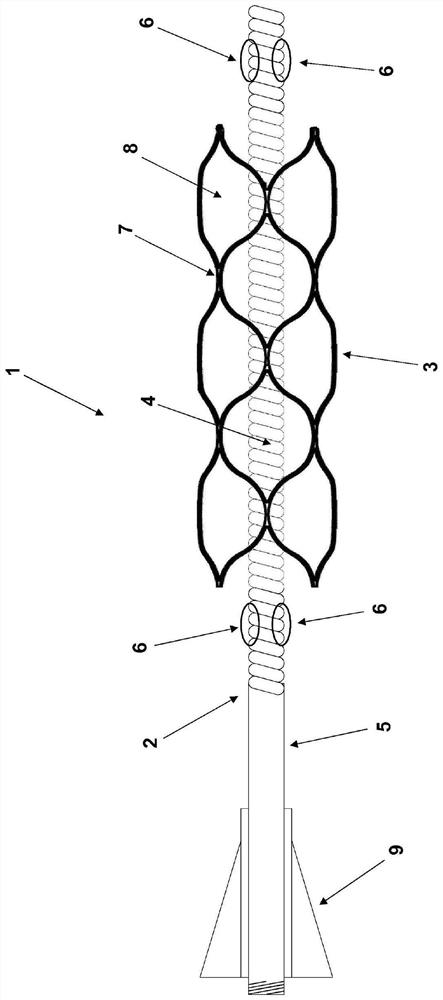 Device for introducing implants