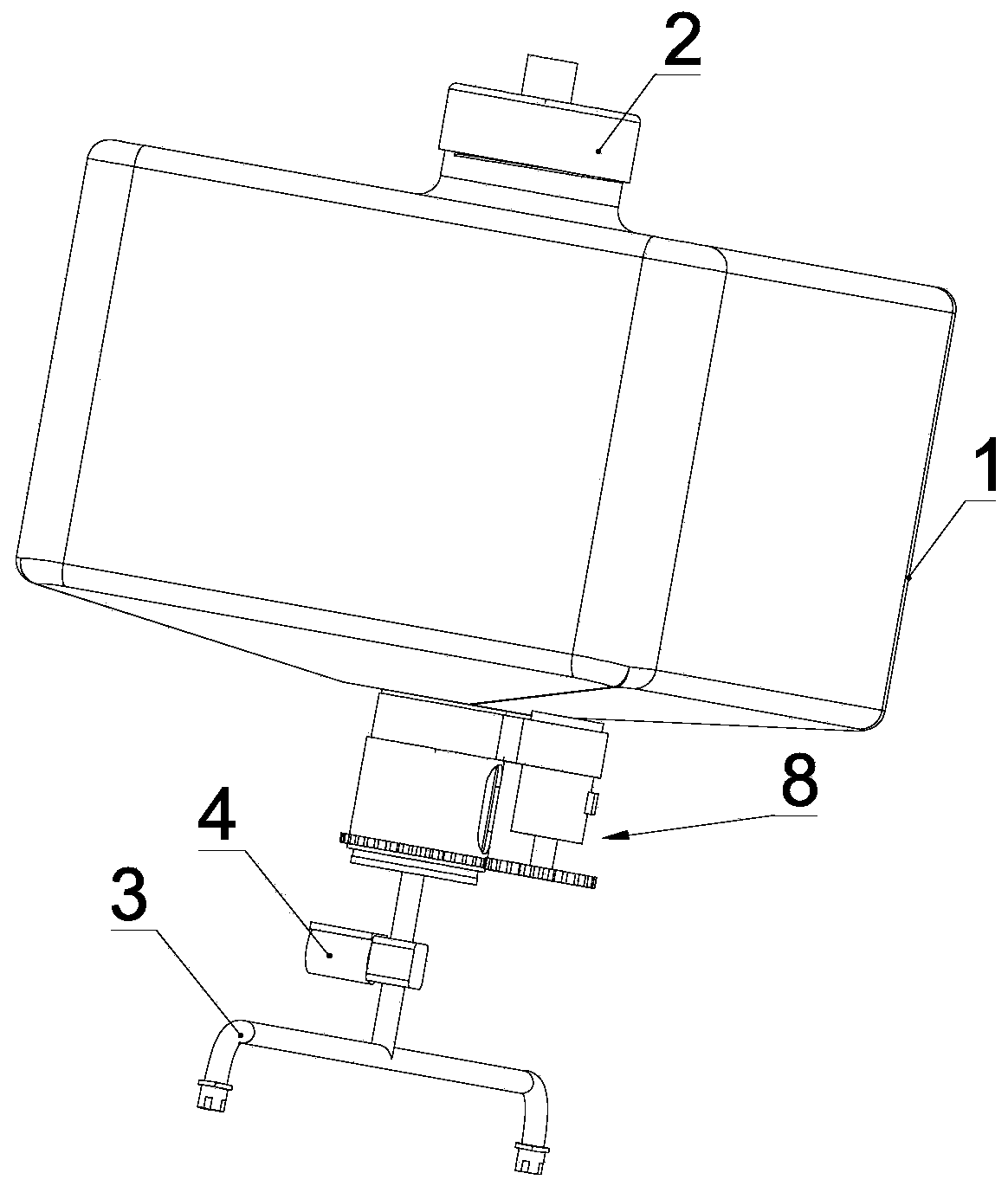 An emergency medicine discharge device and medicine discharge method for a medicine box suitable for agricultural drones