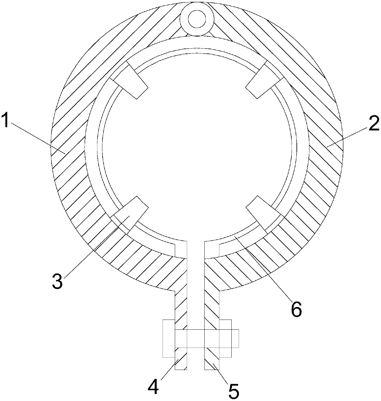 A self-locking ring buckle for scaffolding