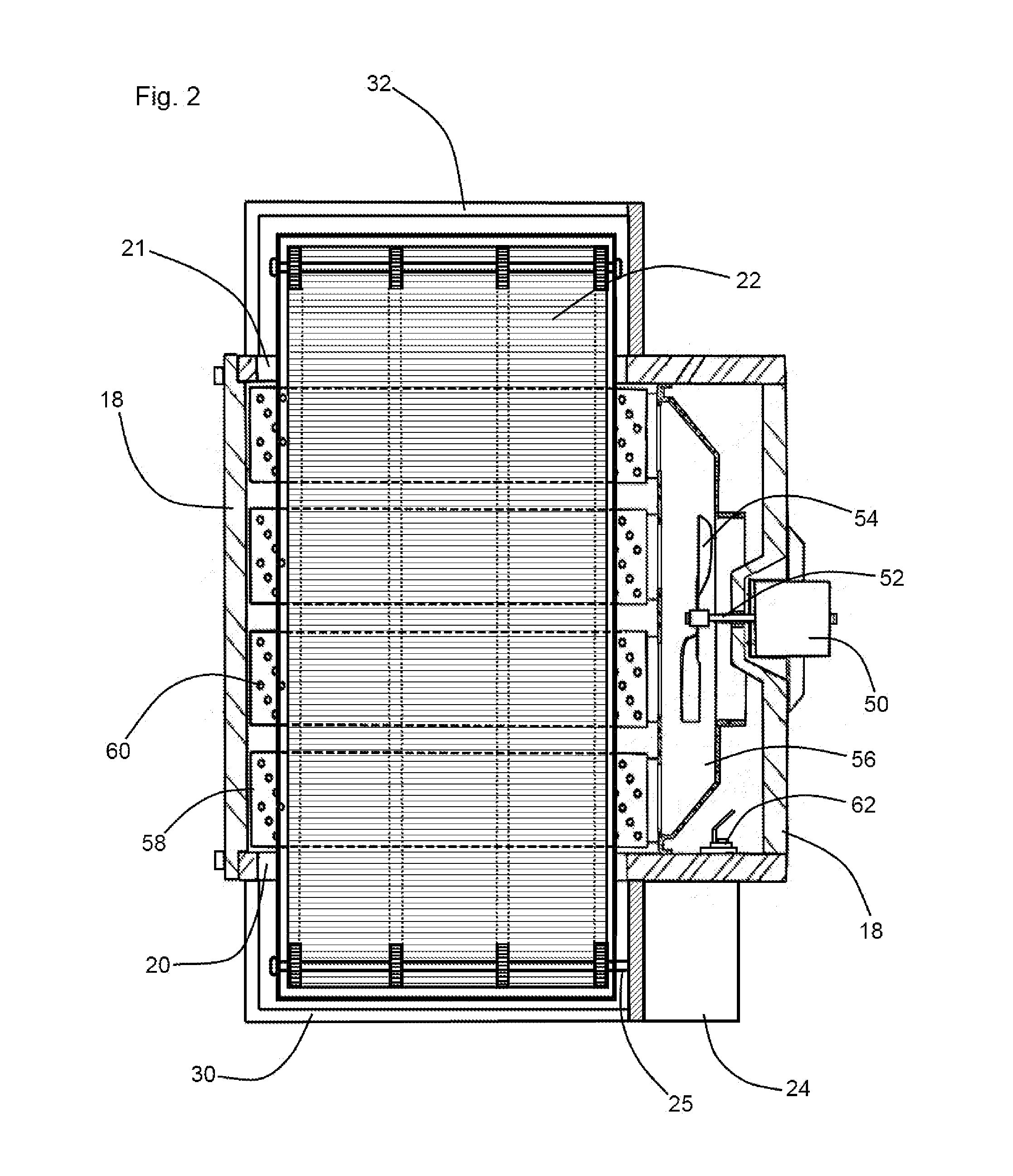 Vertically stacked air impingement tunnel oven
