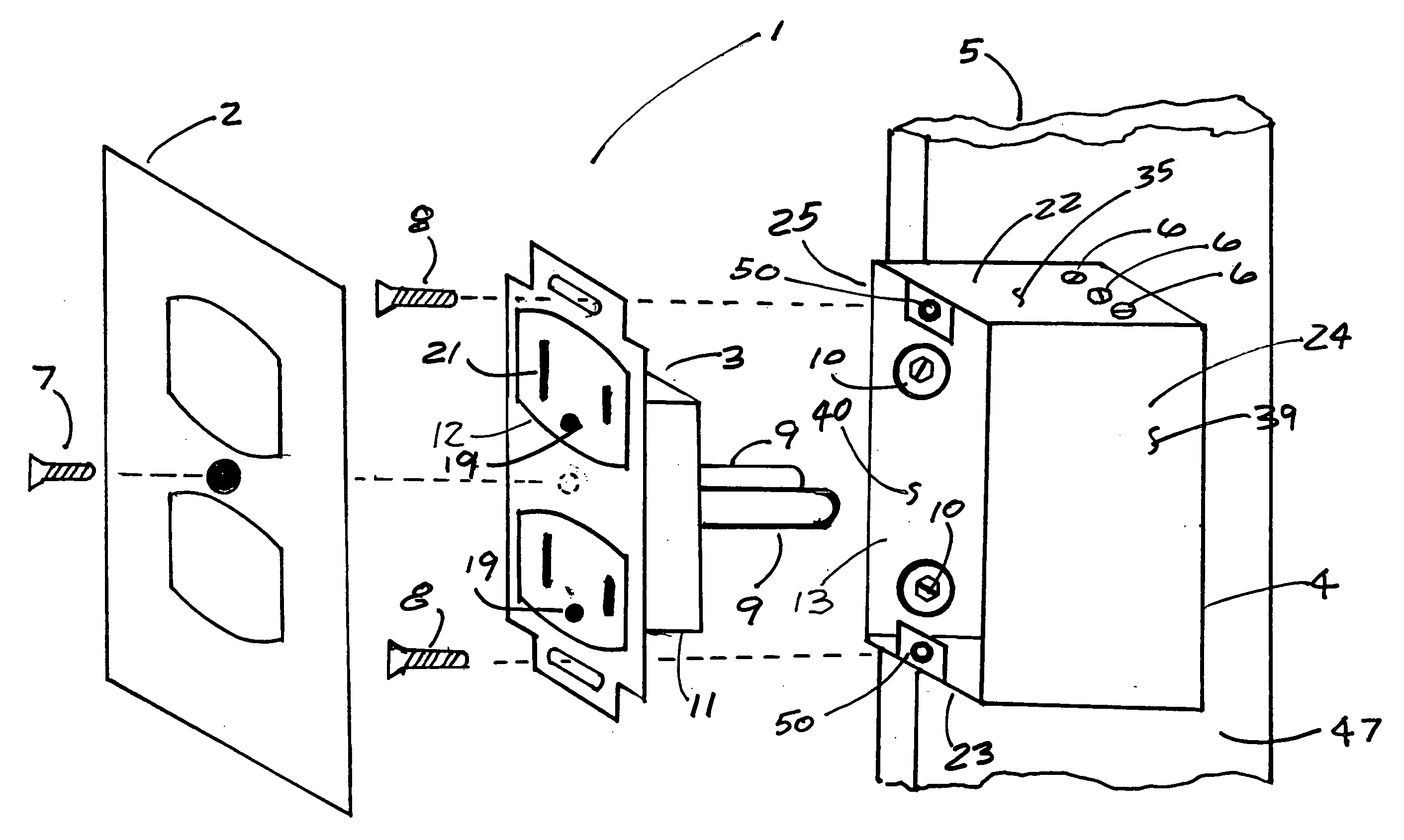Electrical receptacle and box apparatus