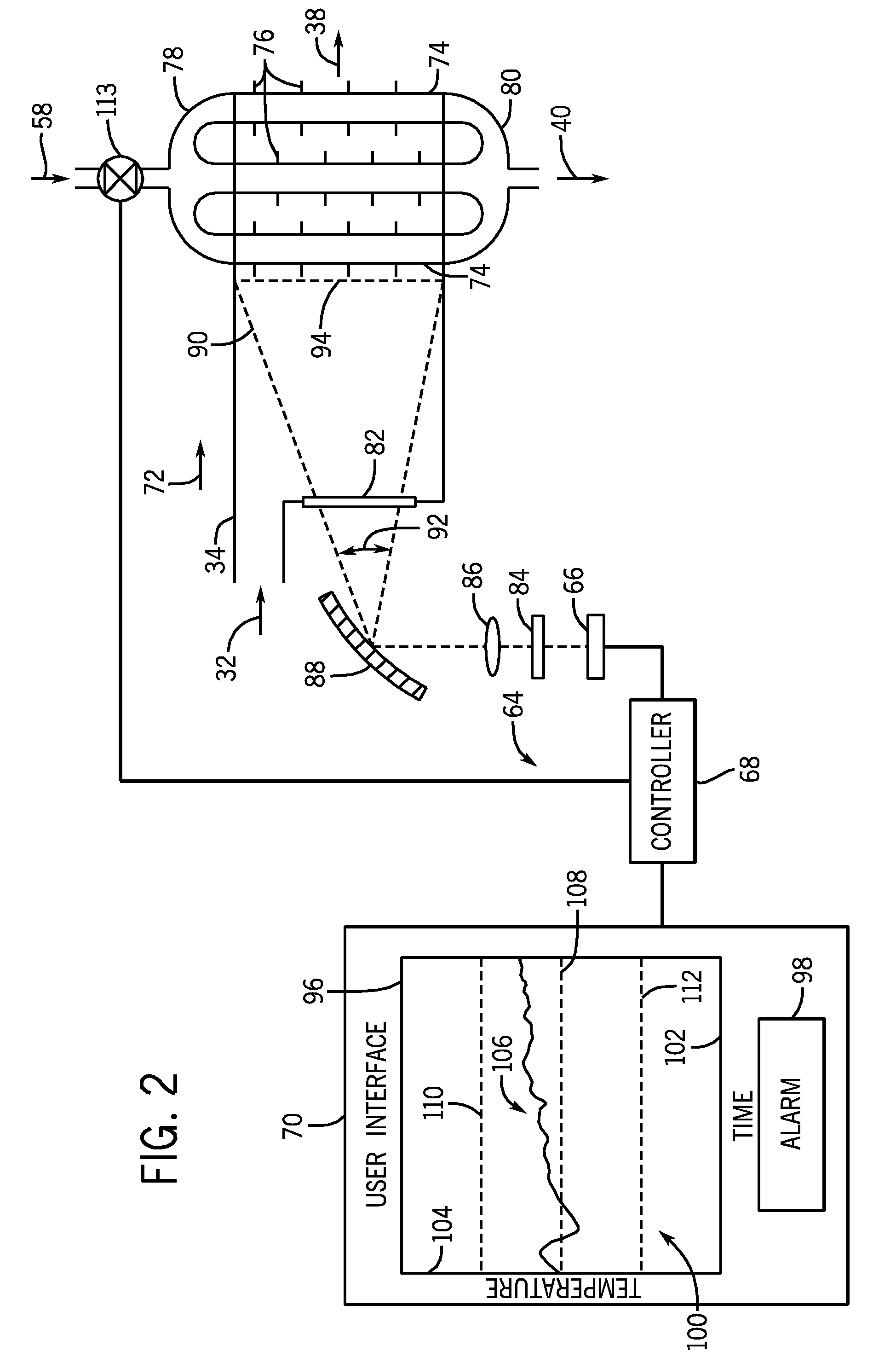 Thermal control system for fault detection and mitigation within a power generation system