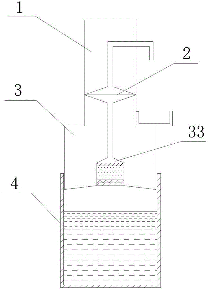 Extraction structure and liquid pretreatment device