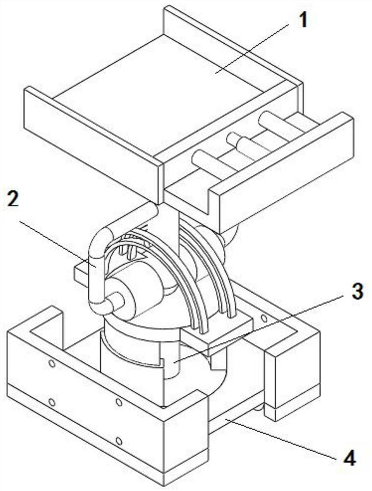 Loading mechanism for automatic unpacking machine for seeds