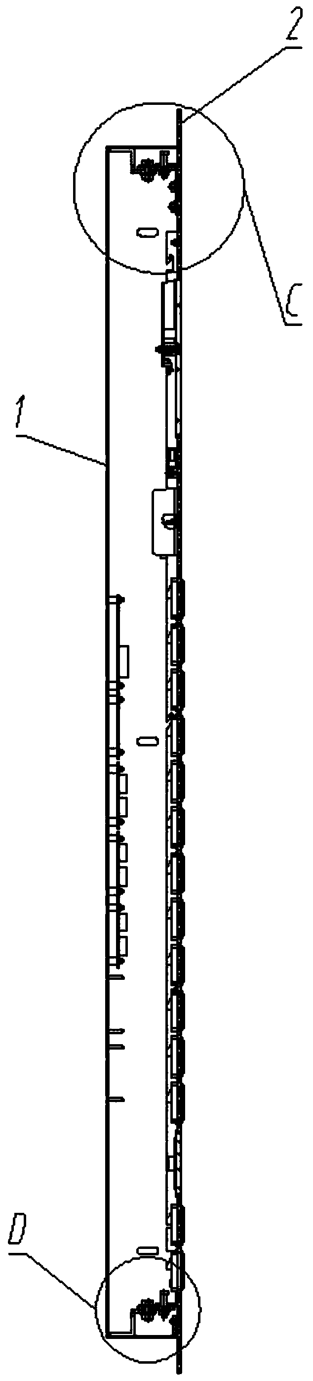 Panel rotating type elevator operation panel