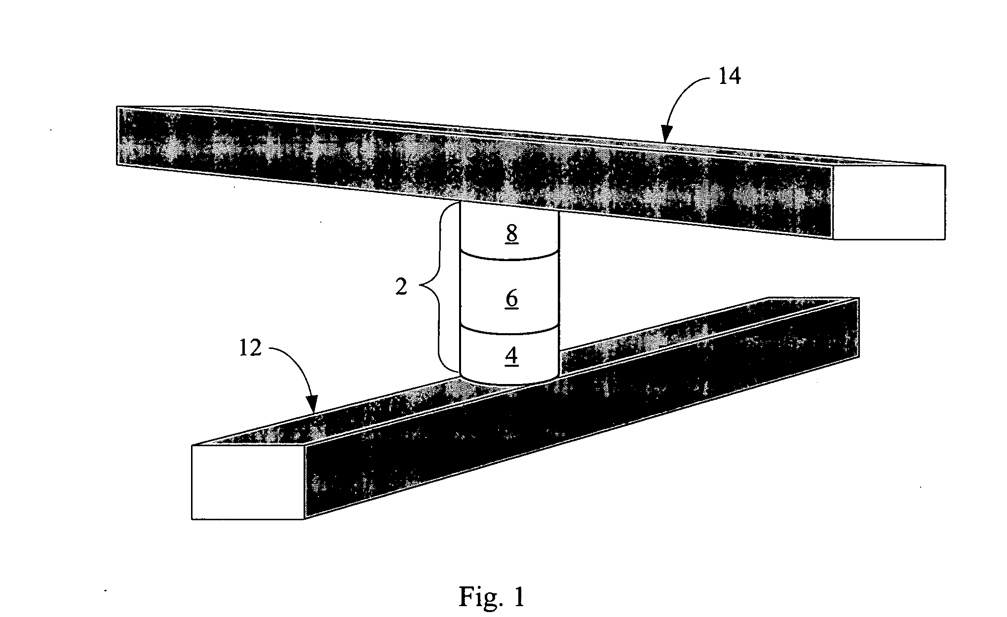 Memory cell comprising switchable semiconductor memory element with trimmable resistance