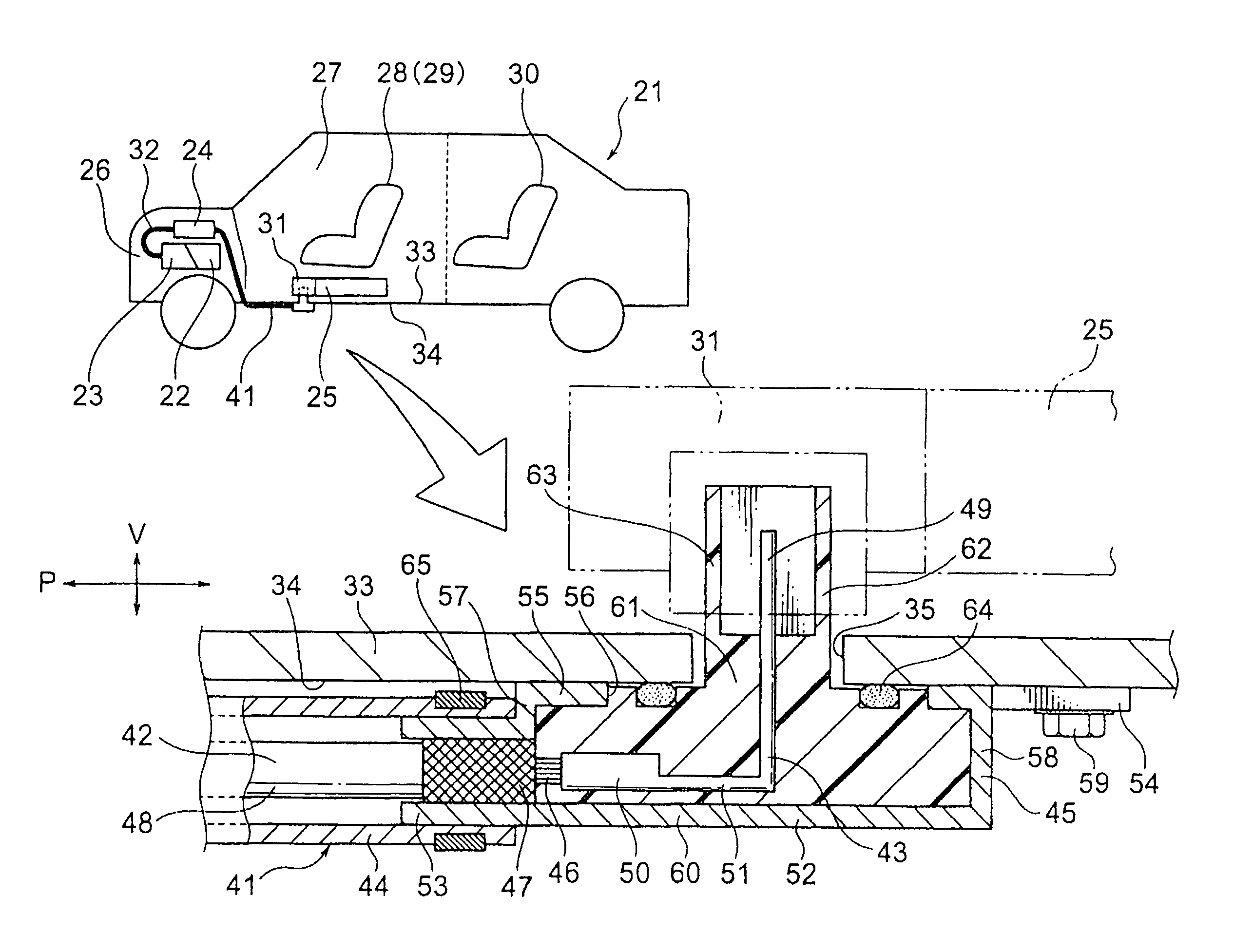 Wiring harness and a method of providing wiring structure of the same
