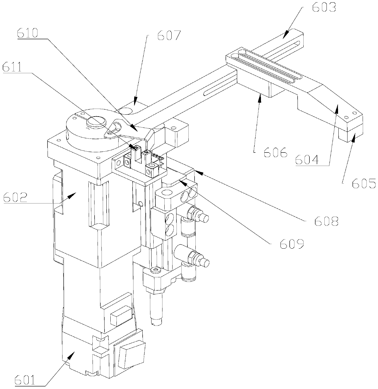 A double fpc flipping automatic bonding mechanism