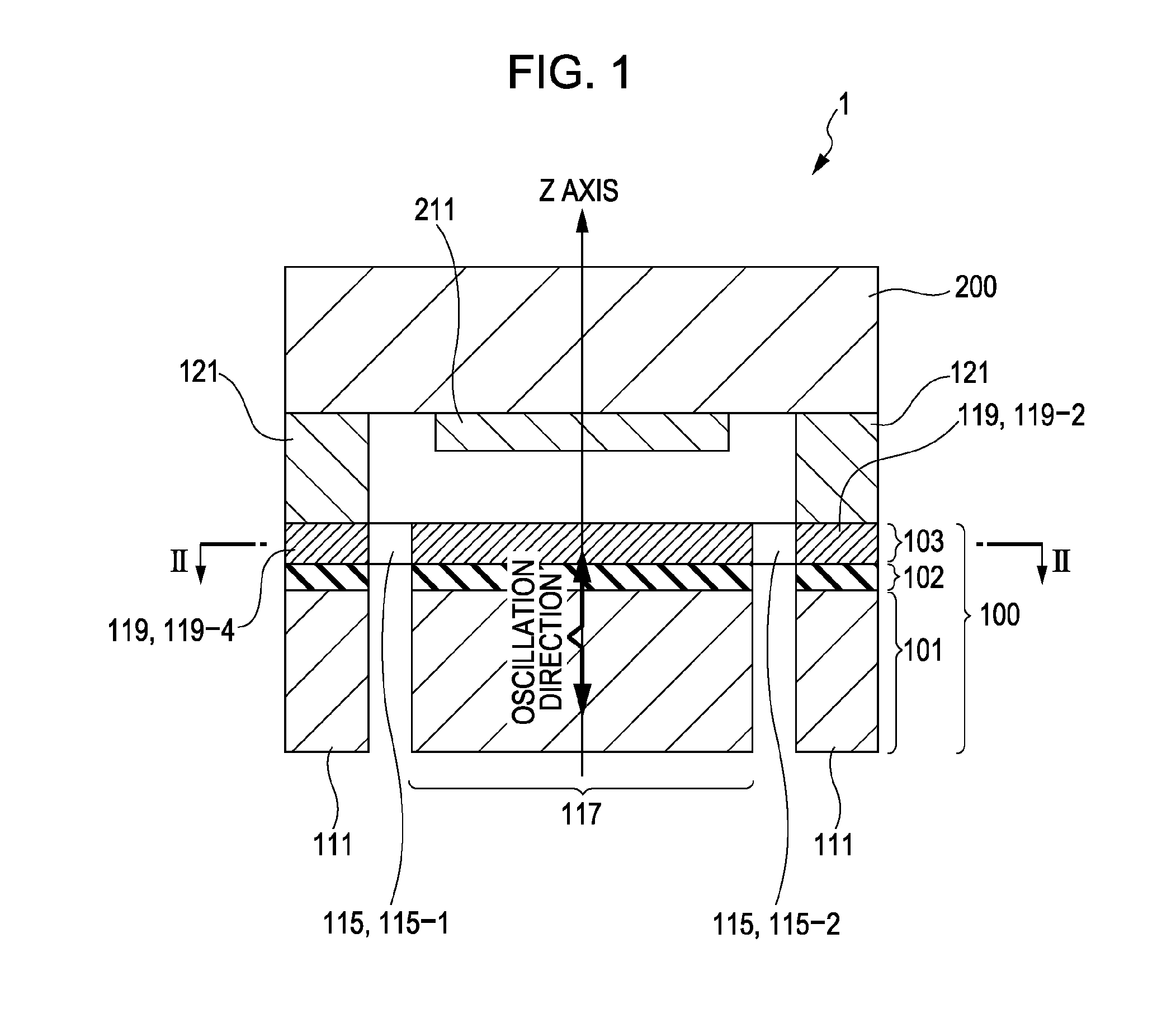 Inertial sensor and electrical or electronic device