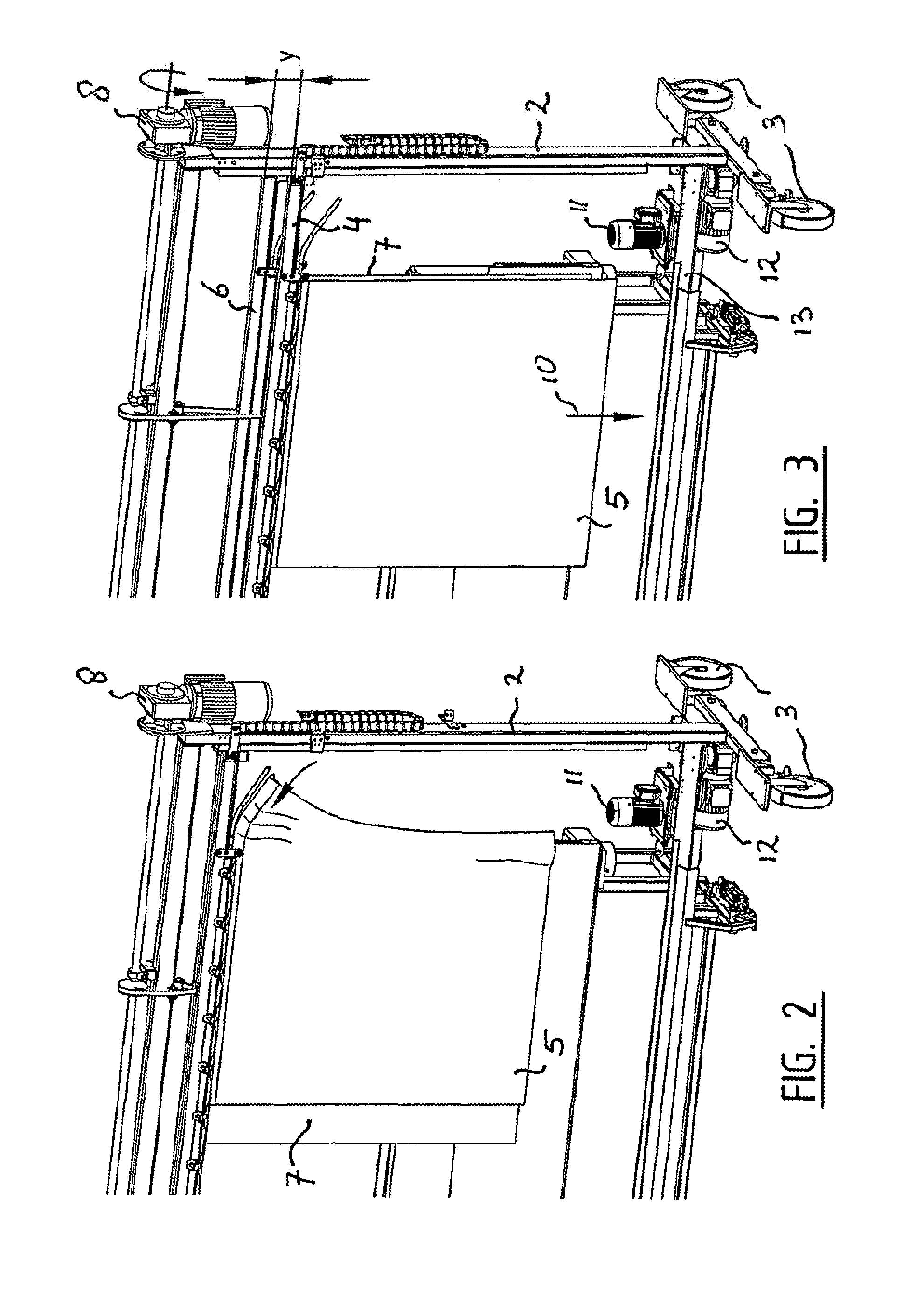 Method for manufacturing an assembly of a first flexible sheet and a second flexible sheet by mechanical means