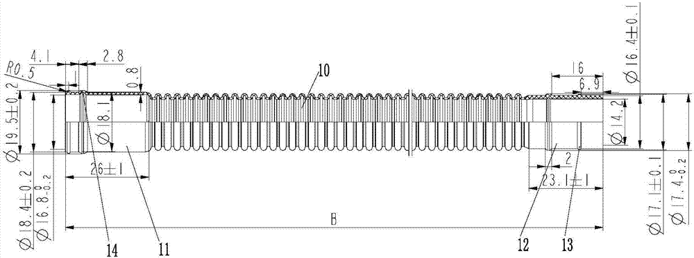 Air conditioner drainage pipe and air conditioner drainage pipe coiling method