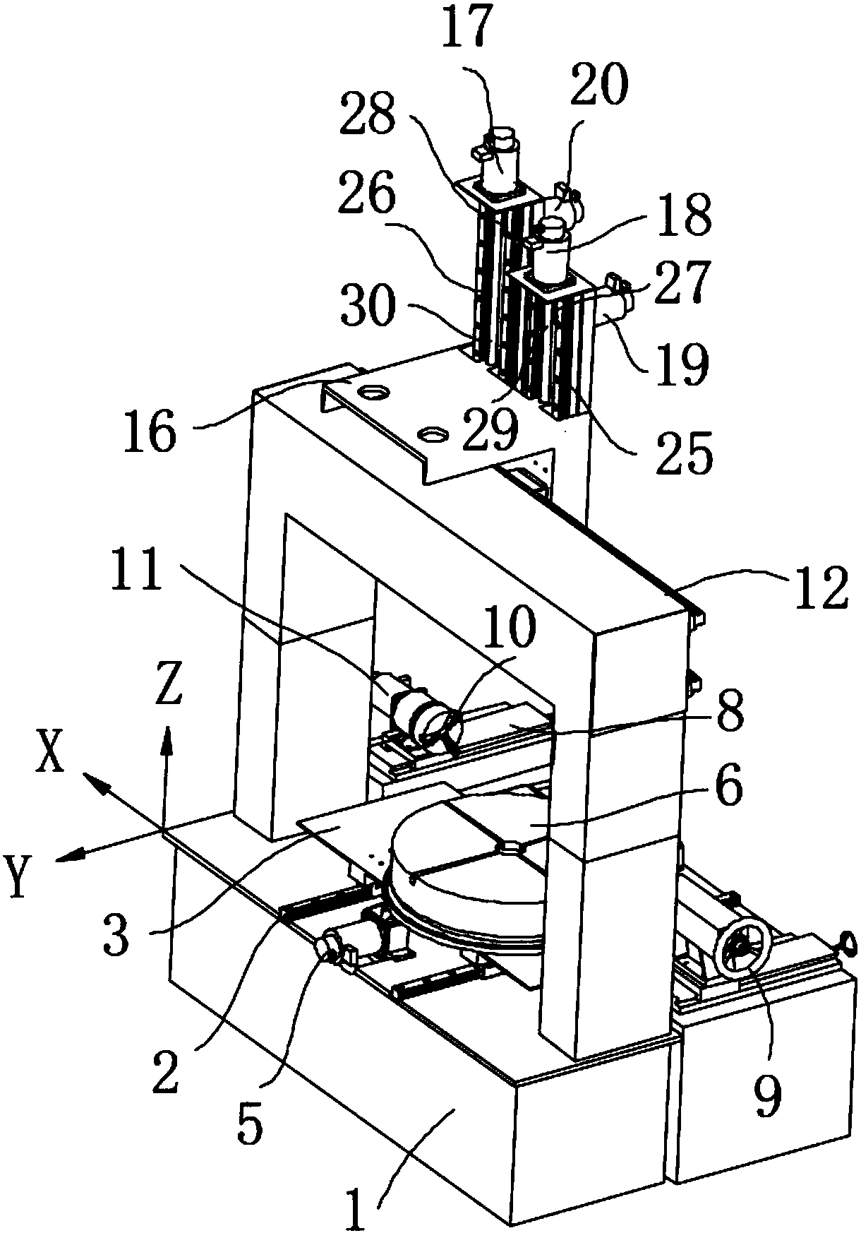 Additive and subtractive laser process machine tool and using method thereof