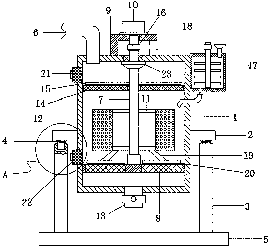 Water purification device with high purification efficiency