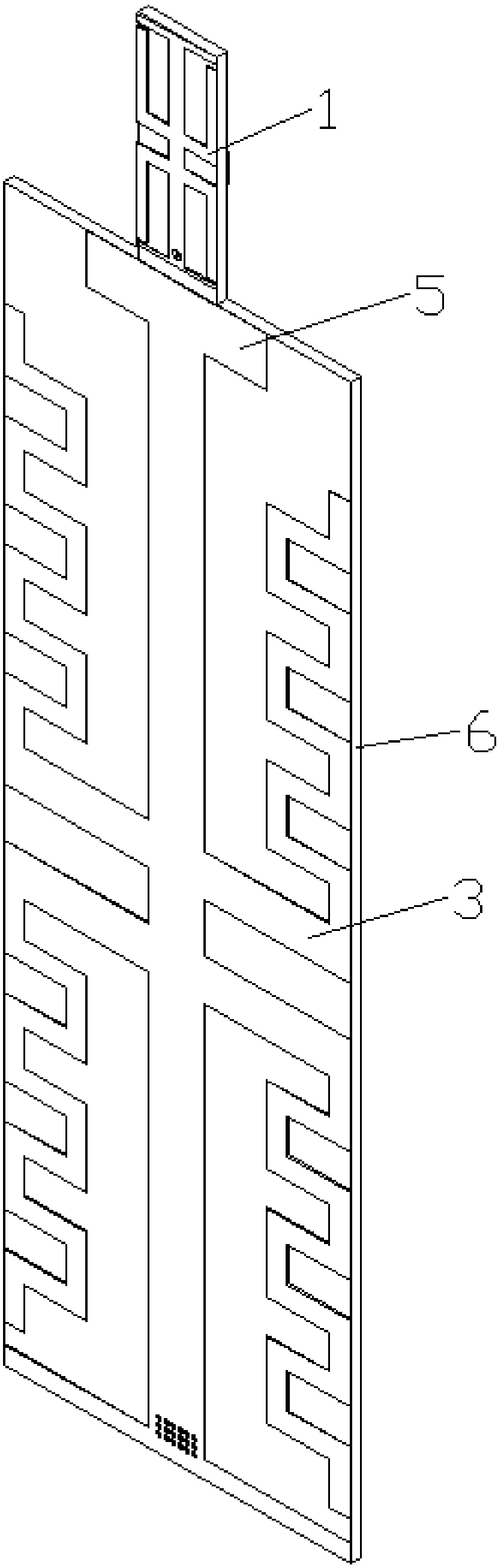 Airborne double-frequency antenna applied to L/C frequency band