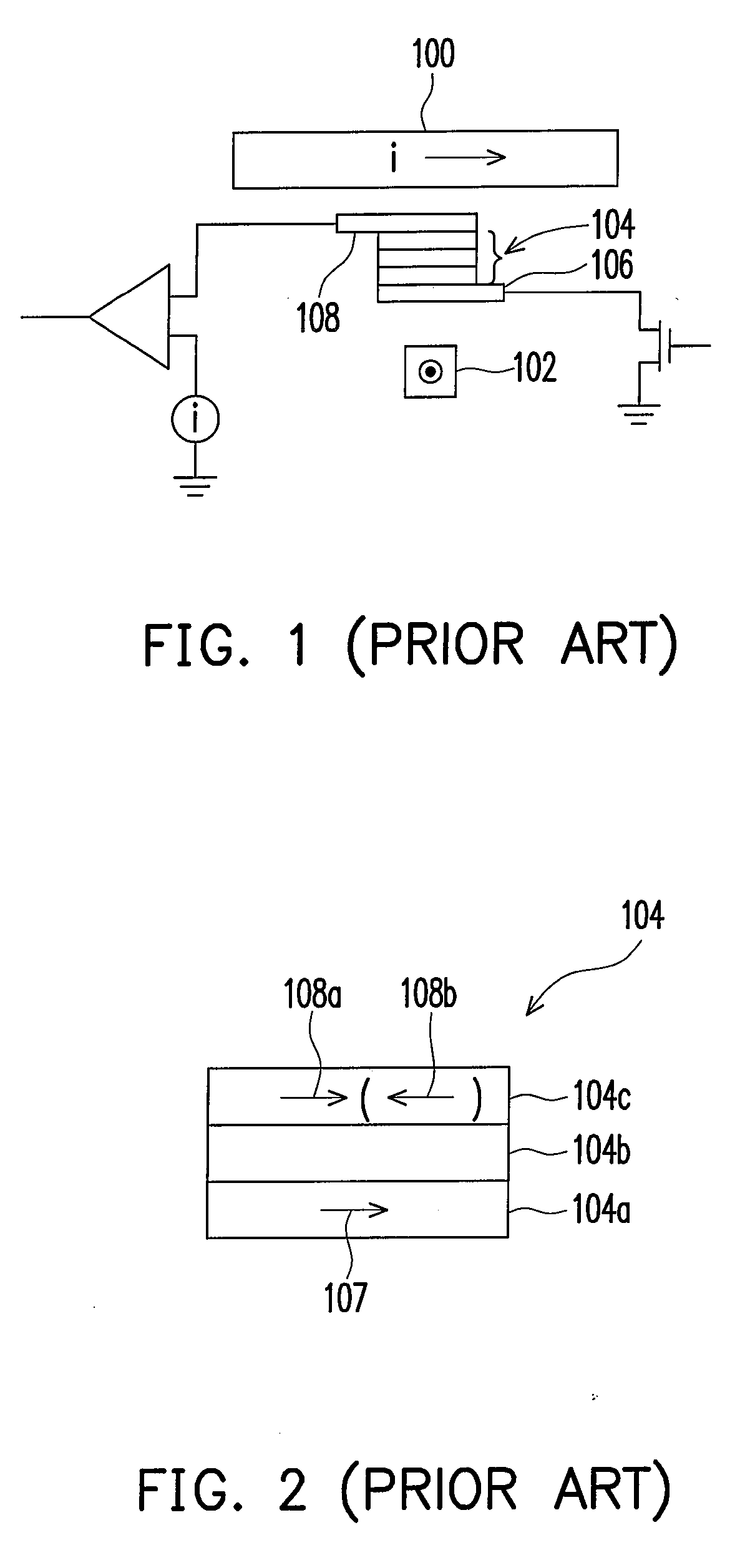 Magnetic memory cell with multiple-bit in stacked strucrute and magnetic memory device