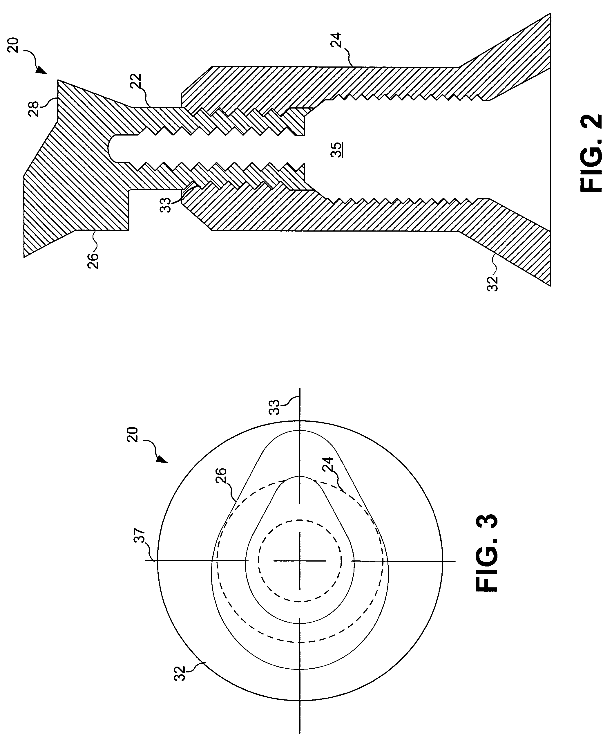 Non-threaded structural insert for component attachment