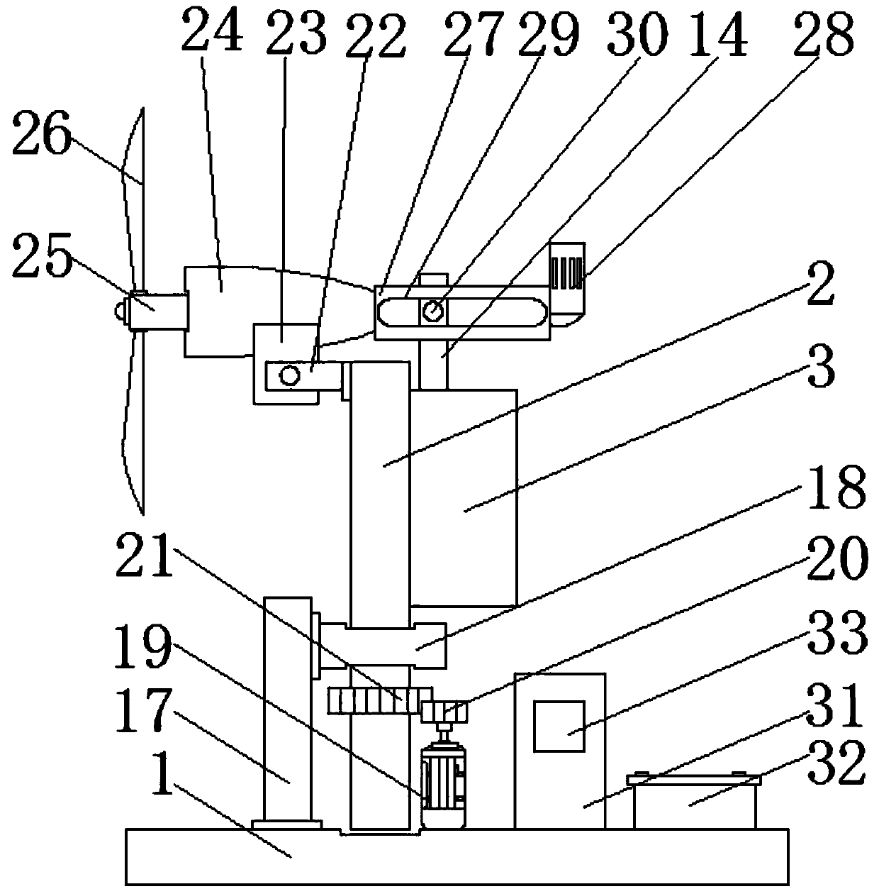 Wind generating set capable of adjusting direction automatically