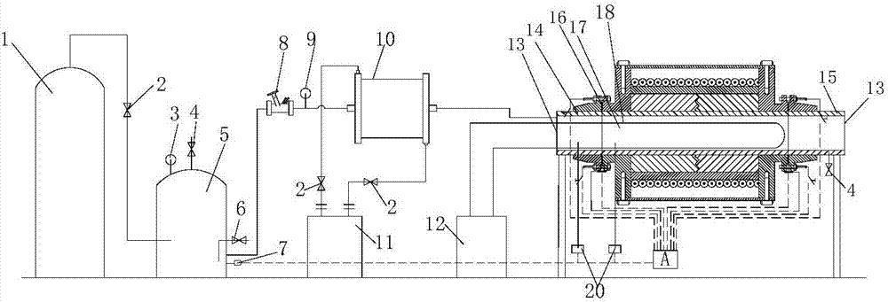 Expansion joint failure test device