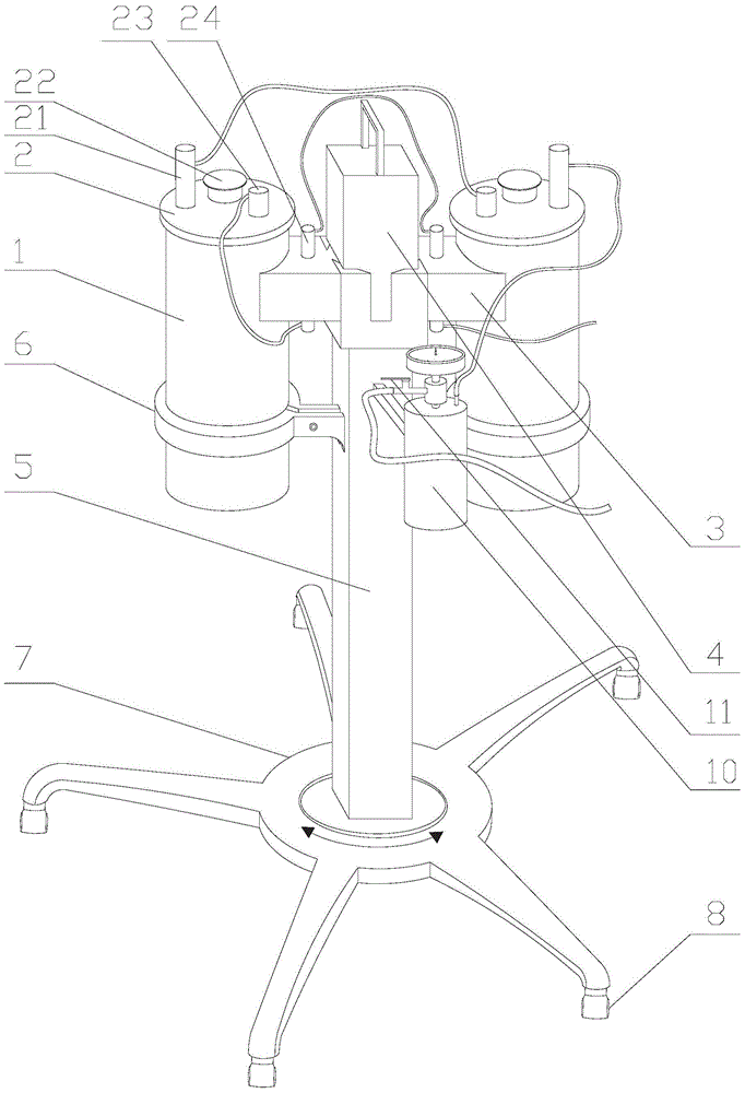 A disposable negative pressure collection device