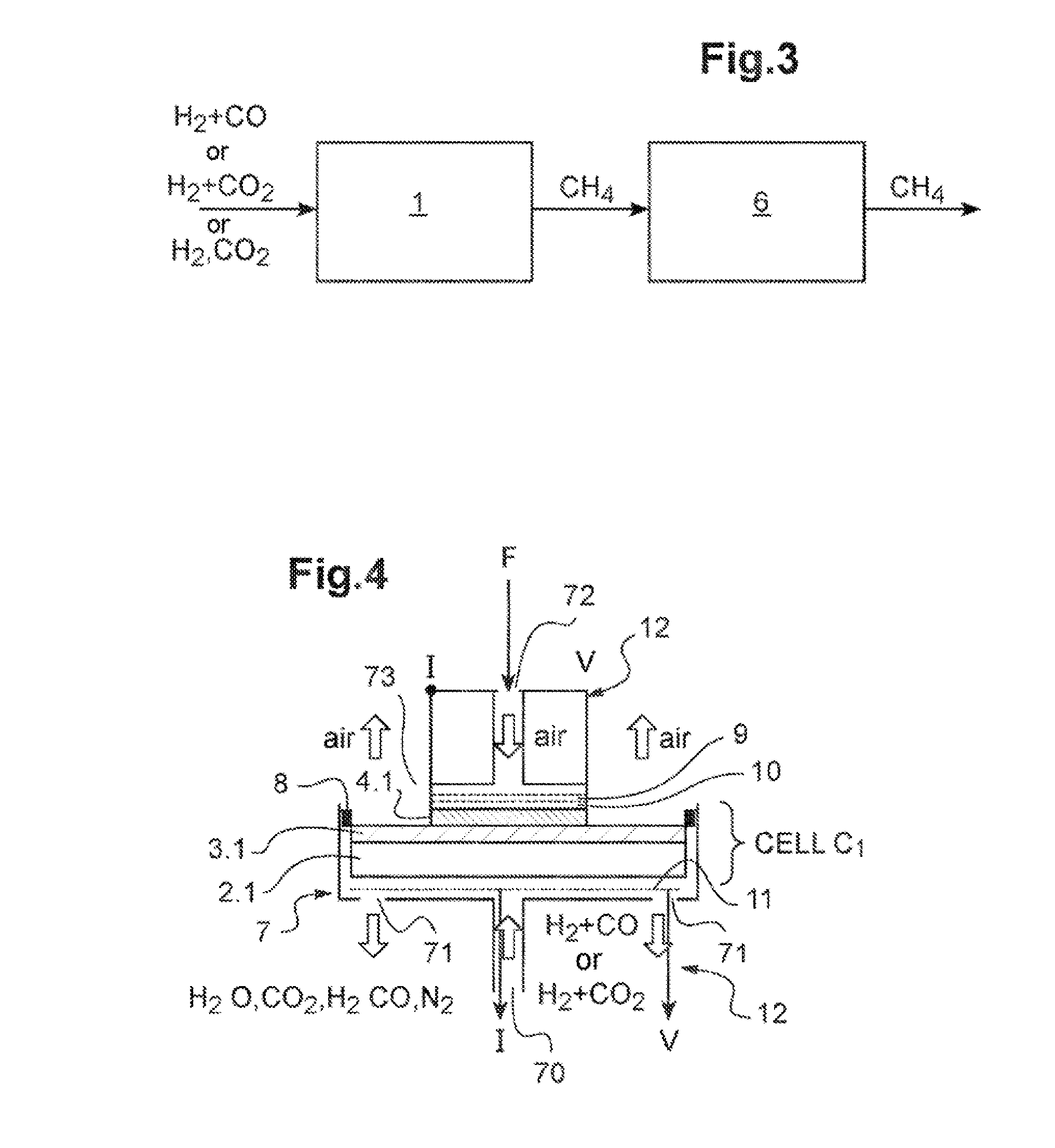 Method for operating an soec-type stack reactor for producing methane in the absence of available electricity