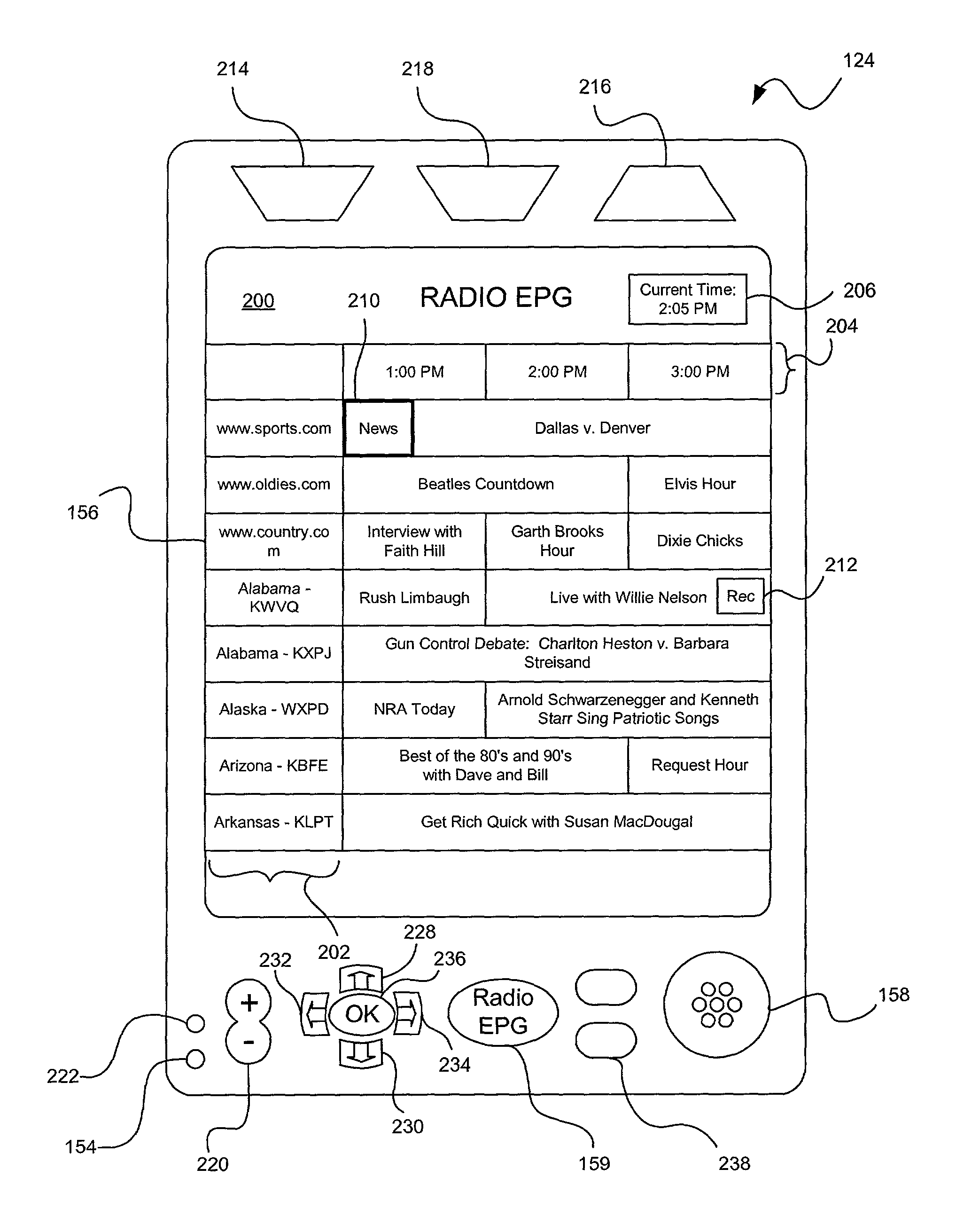 System and method for providing an electronic program guide of live and cached radio programs accessible to a mobile device