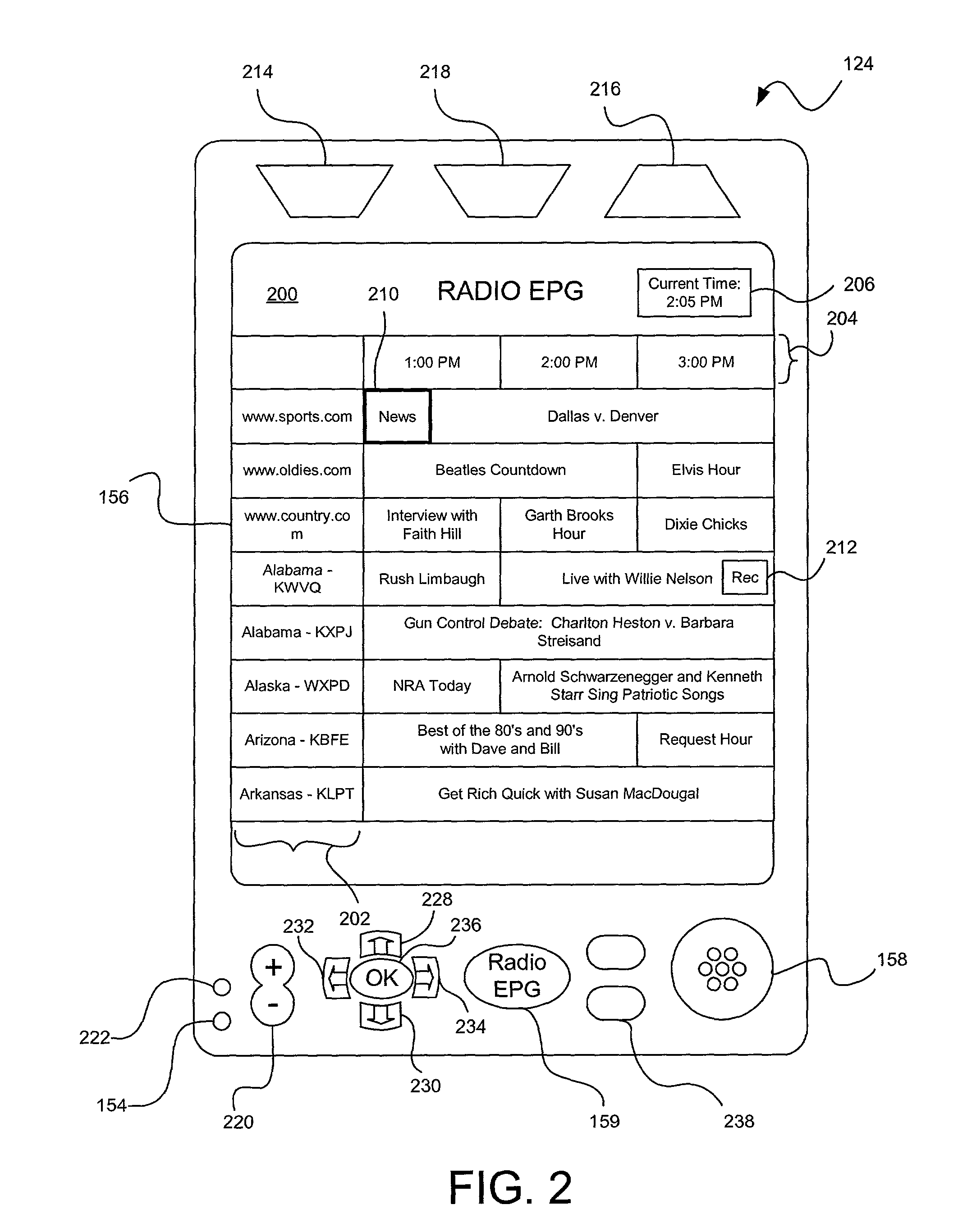 System and method for providing an electronic program guide of live and cached radio programs accessible to a mobile device