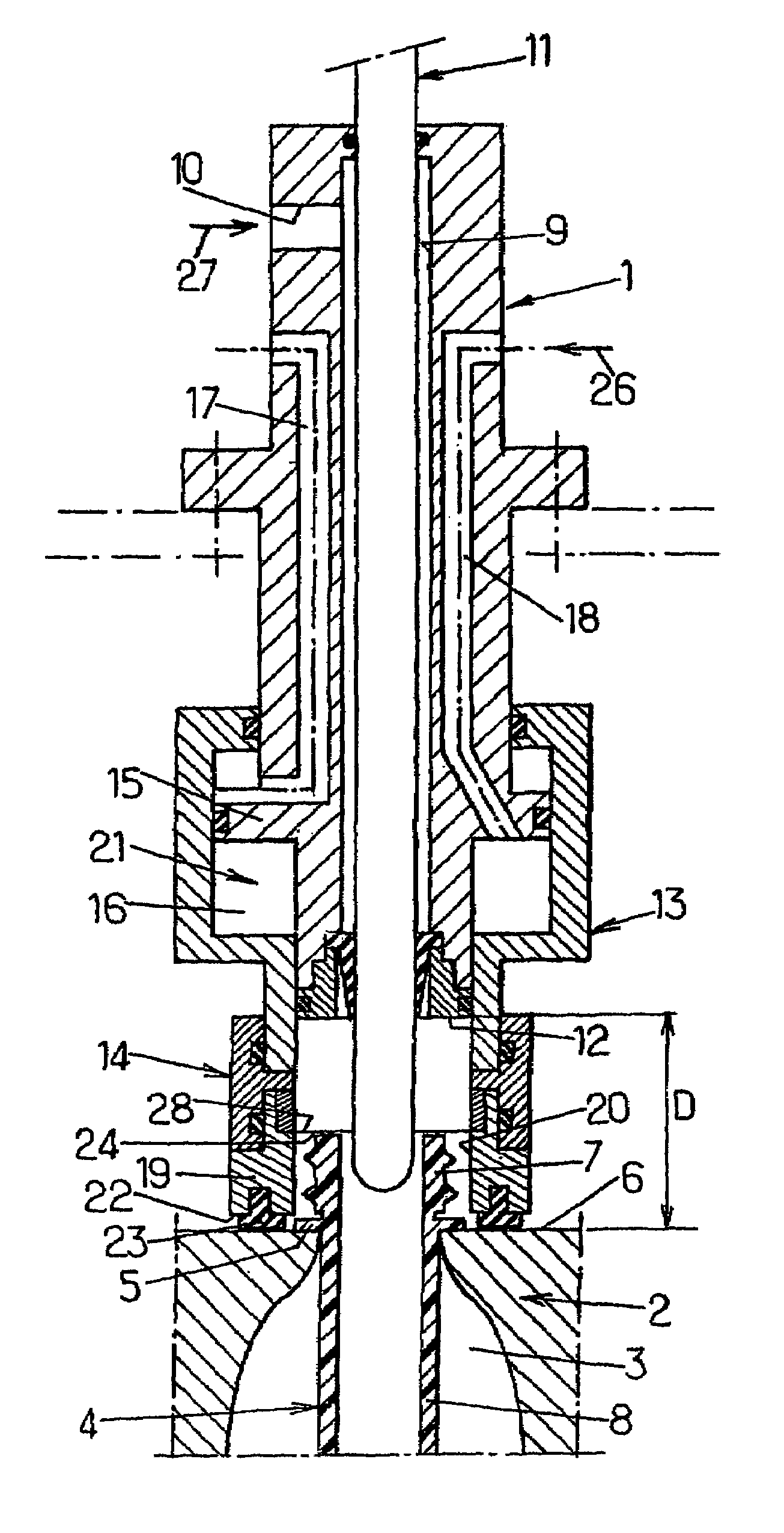 Blow molding system for the manufacture of thermoplastic receptacles
