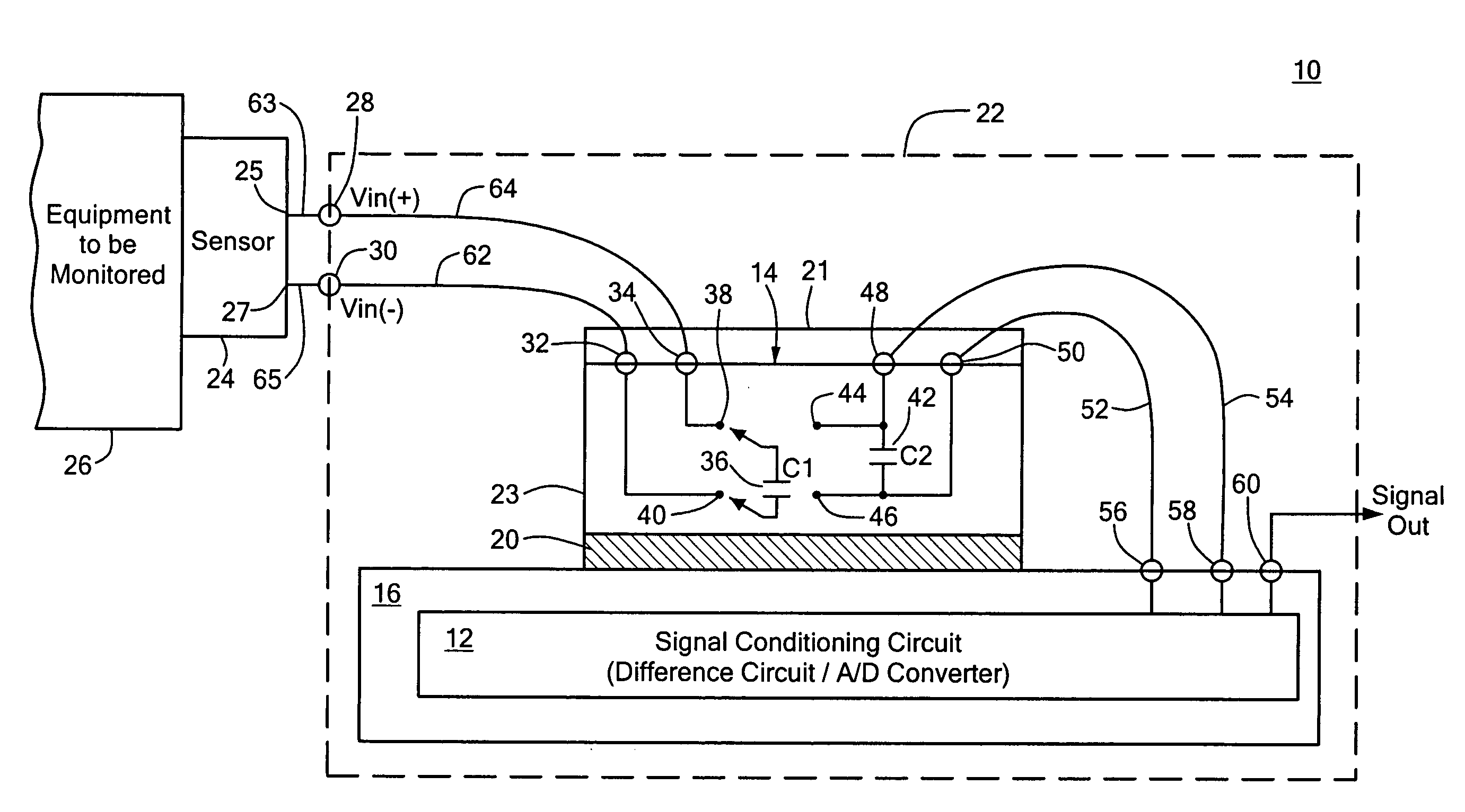 Galvanically isolated signal conditioning system