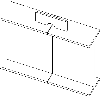 Adjustable steel beam in-place mounting device