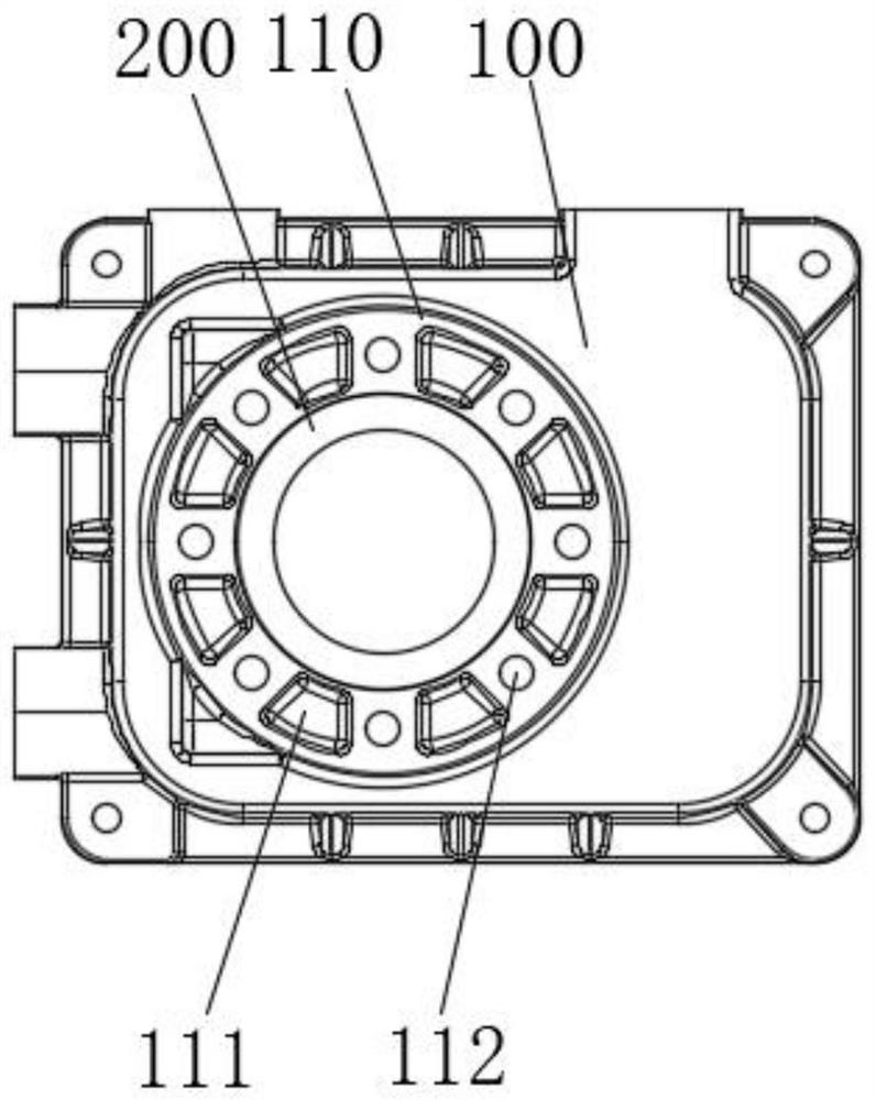 Lower shell of electric valve and its mold and production process