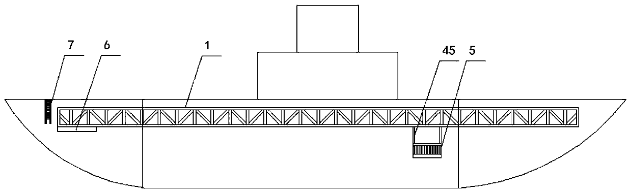 Maintenance platform for ship body