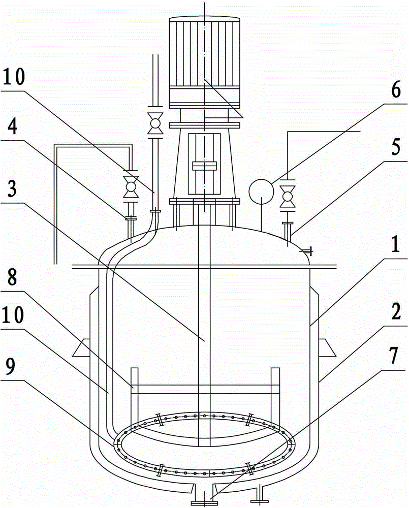 Ammonification reaction vessel for rapidly recycling ammonia gas