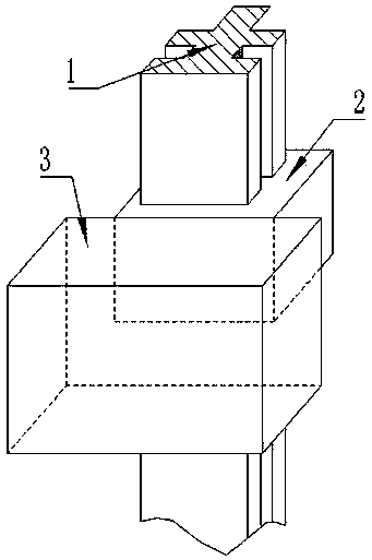 Fixing device for automatic delivery system trolley for building