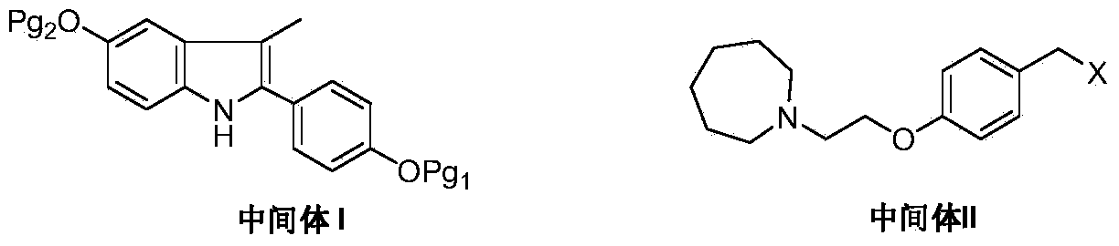 Bazedoxifene intermediate and preparation method thereof