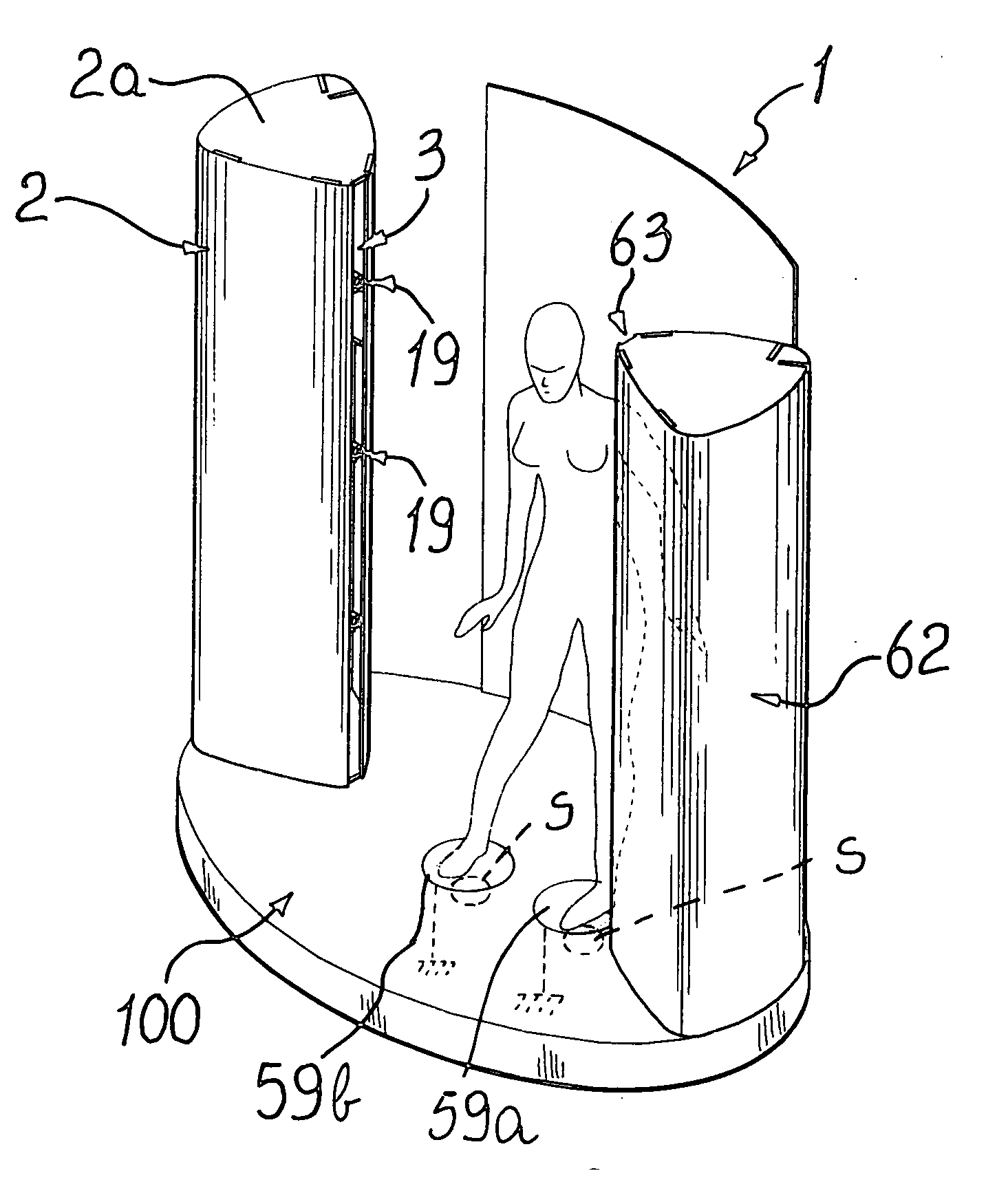 Device for applying a cosmetic product to the human body