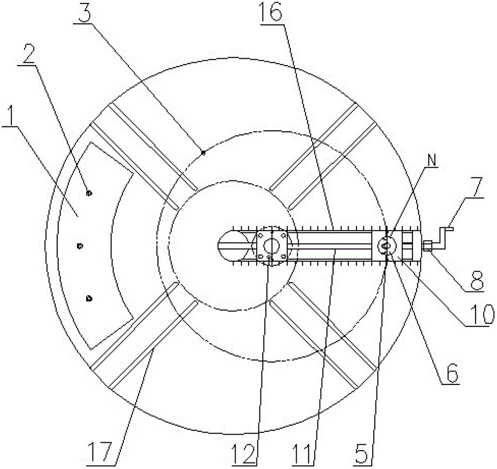 Eccentric gear turning rotary platform