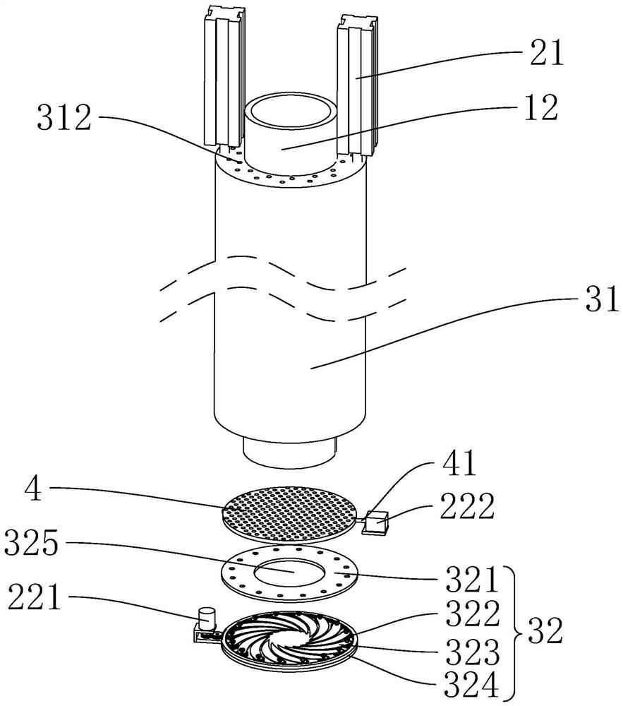 Molten steel casting device for investment casting