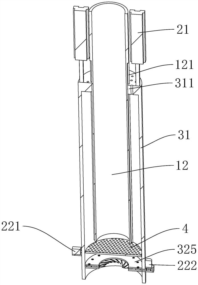 Molten steel casting device for investment casting