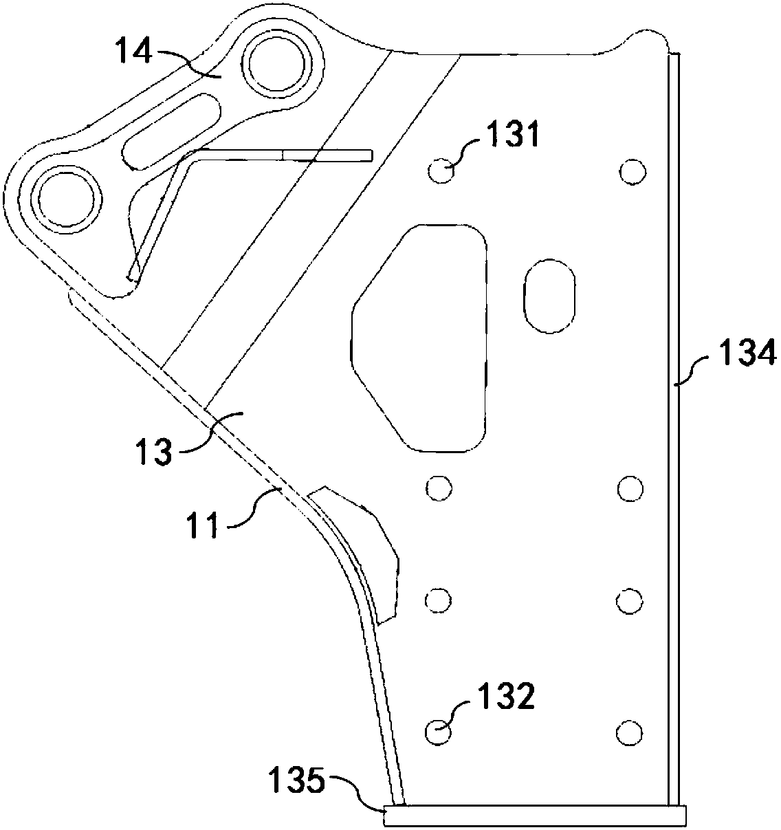 Crushing hammer side plate welding assembly method