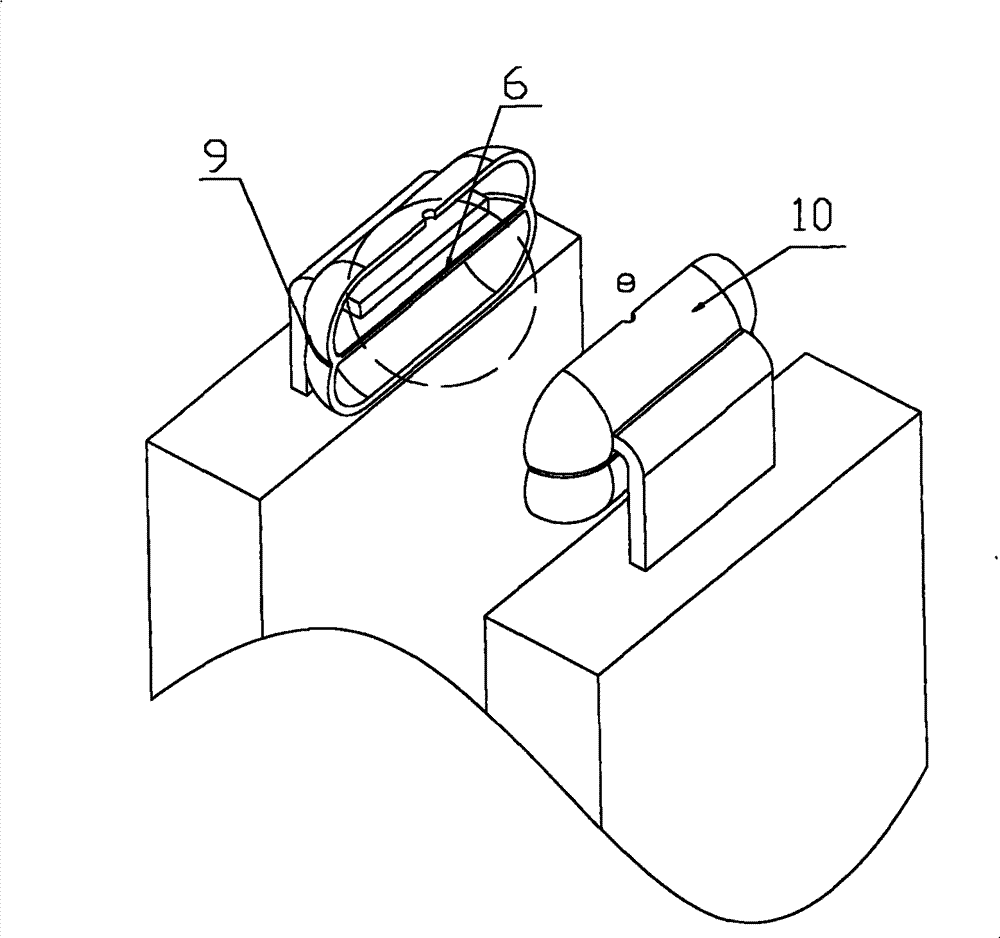 Electrode terminal connection structure and power battery pack using same