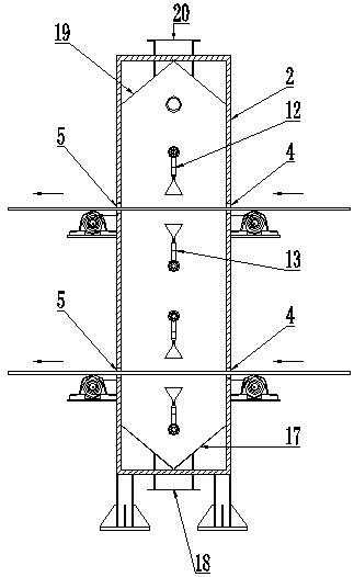 A steel plate spraying equipment