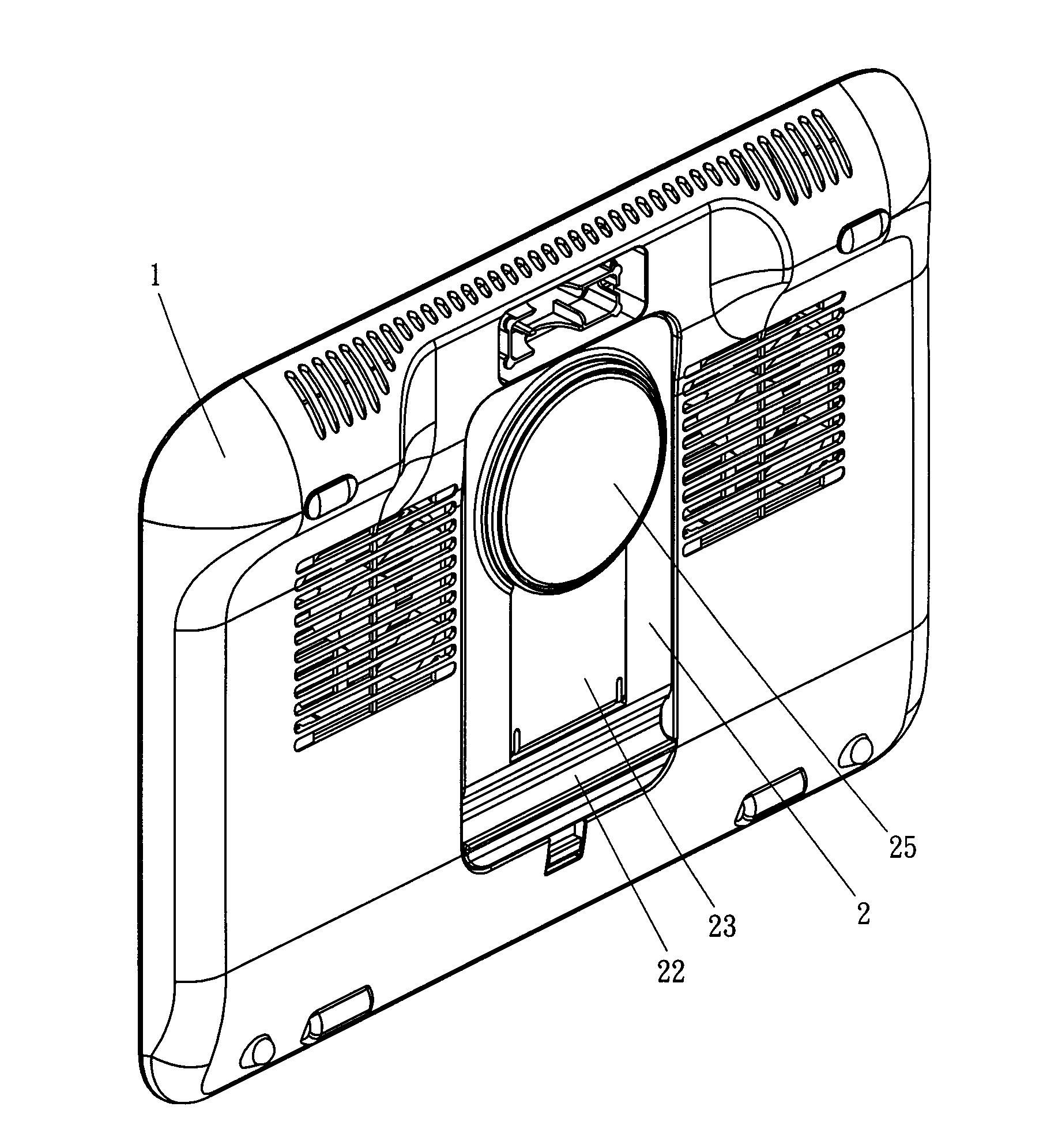 Tiltable notebook-computer cooling pad with tablet-computer bracket
