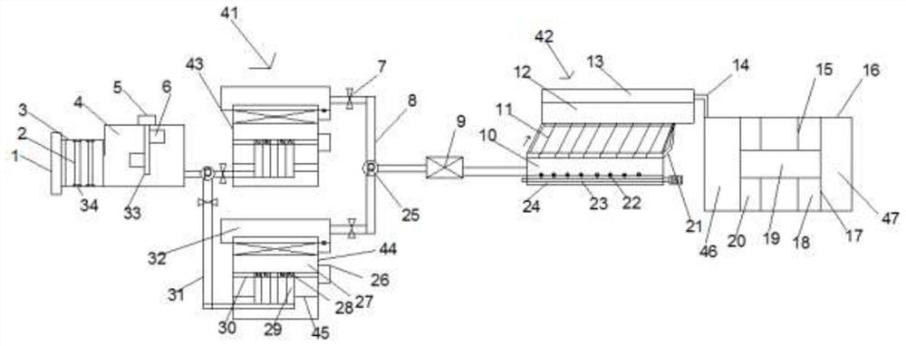 A sewage treatment device