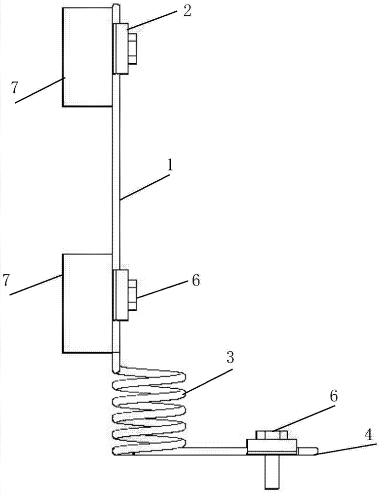 Window alarming guardrail with vertical elastic connection parts and manufacturing method thereof