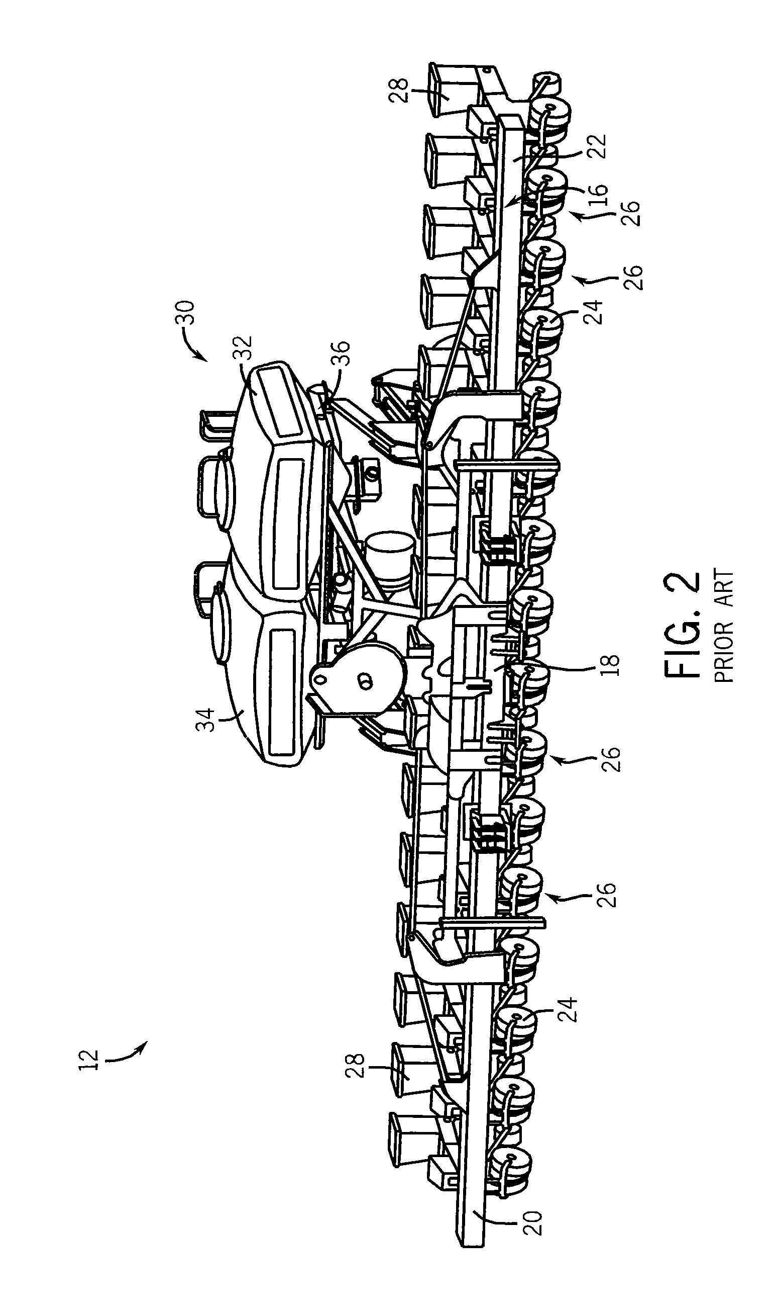 Method And Apparatus For Automatic Positioning Of Gull Wings Of Stackerbar Planter Based On Tractor Hitch Position
