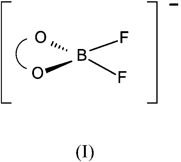 Preparation of difluoro chelato borate salts