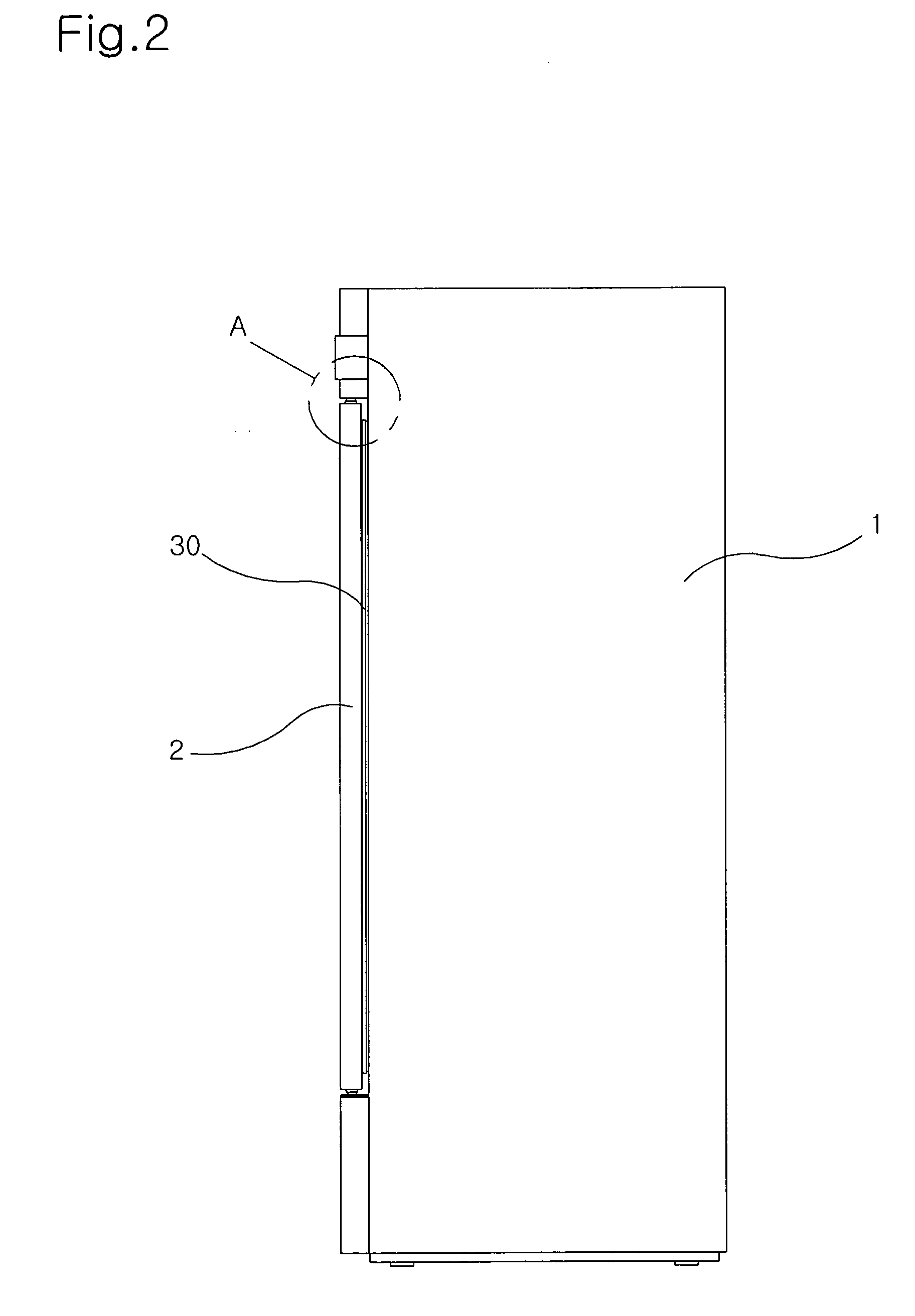 Door gasket structure for refrigerator