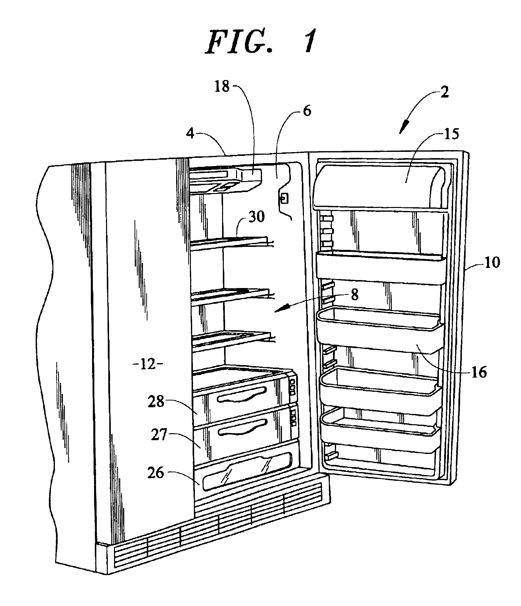 Spill-proof refrigerator shelf