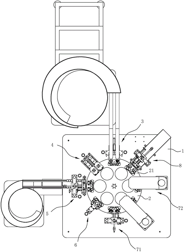 Automatic comb handle assembling and welding machine