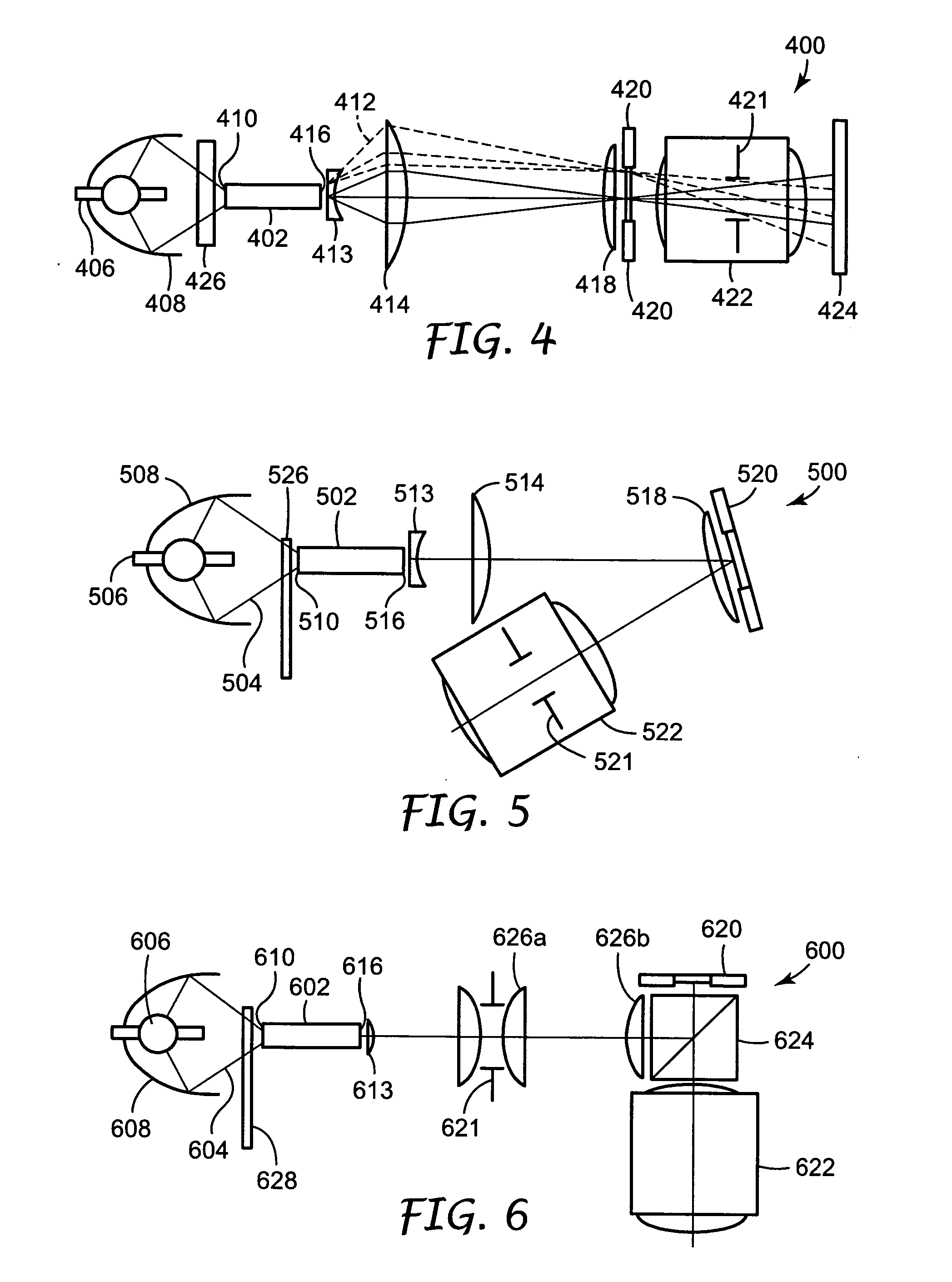 Projection illumination system with tunnel integrator and field lens
